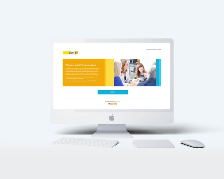 CMT London Moodle Template Design - desktop view