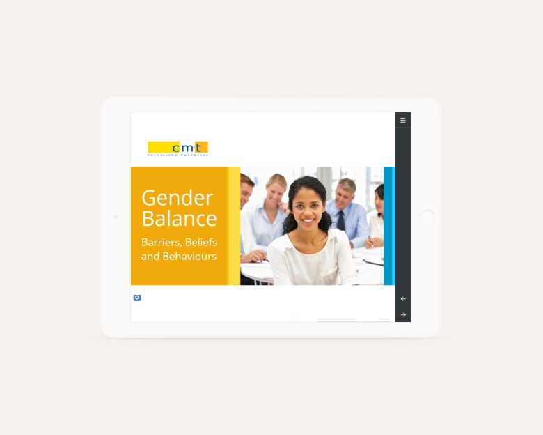 elearning design - CMT Gender Balance