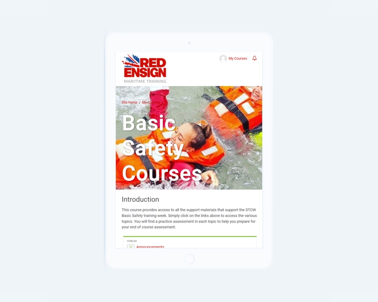 Big Giraffe website design - tablet view