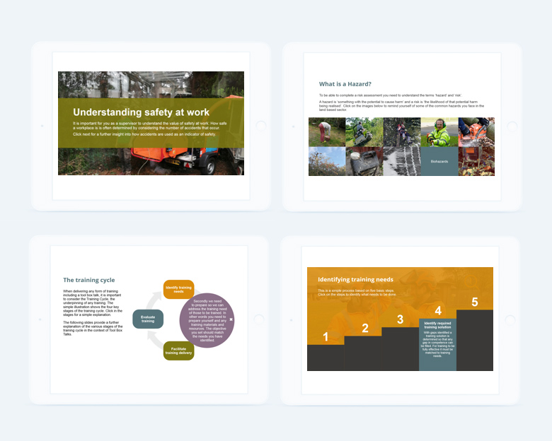 Rolo elearning Design - tablet design